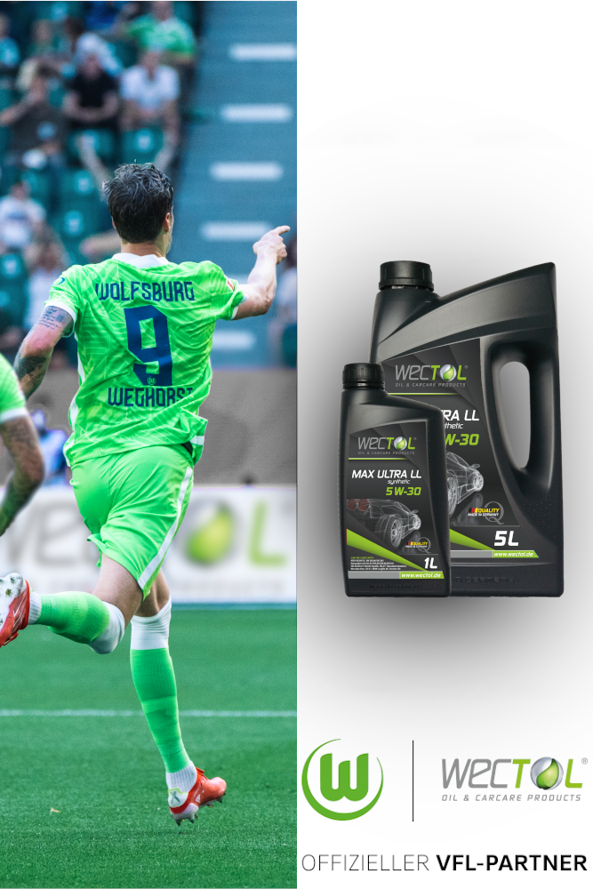Wolfsburg Banner mit Spieler W1 Wectol-VFL Woflsburg